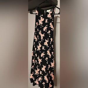 Loft sleeveless black and pink Spring/ Summer dress .